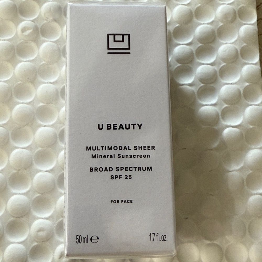 U BEAUTY Multimodal Sheer Mineral Broad Spectrum SPF 25 Skincare & Primer NEW